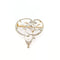 Pendentif Broche pendentif floral en or jaune 18 carats, perles et diamants 58 Facettes 32601