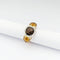 Bague 52 Bague en or rose et blanc 18 carats quartz fumé, citrines et diamants 58 Facettes 32603