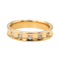 Bague 54 Bague Demi-alliance Or jaune Diamant 58 Facettes 3261222CN