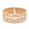 Bracelet Bracelet Manchette Or rose, Or blanc Diamant 58 Facettes 3261271CN