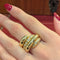 Bague 59 Chaumet Tango - Bague en or jaune 18 carats et diamants 58 Facettes 32617