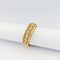 Bague 58 Bague demi-alliance en or jaune 18 carats et 7 diamants 58 Facettes 32619