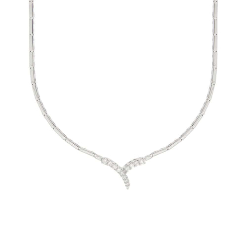 Collier Salvini - Collier en or blanc 18 ct avec diamants 58 Facettes 32630