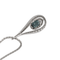 Collier Collier Pendentif Or blanc Saphir, Diamant 58 Facettes 3263778CN