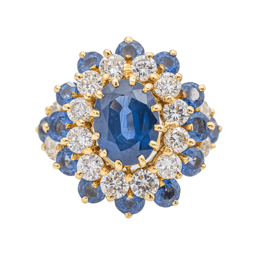 Bague 52 Bague Pompadour Or jaune Saphir, Diamant 58 Facettes 3263780CN