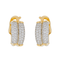 Boucles d'oreilles Piaget - Boucles d’oreilles créoles en or jaune et blanc serties de diamants 58 Facettes 3263782CN