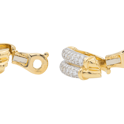 Boucles d'oreilles Piaget Boucles d'oreilles Créoles  Or jaune, Or blanc Diamant 58 Facettes 3263782CN