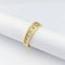 Bague 55 Bague demi-alliance en or jaune 18 carats et diamants 58 Facettes 32650
