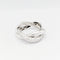 Bague 48 Poiray Tresse - Bague en or blanc 18 carats et diamants 58 Facettes 32675