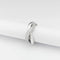 Bague 48 Poiray Tresse - Bague en or blanc 18 carats et diamants 58 Facettes 32675