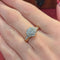 Bague 54 Bague motif floral en or jaune 18 carats et diamants 58 Facettes 32679
