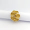 Bague 54 Bague motif corde ondulante en or jaune 18 carats 58 Facettes 32695