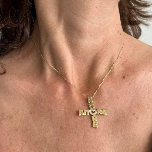 Collier Pasquale Bruni - Collier avec pendentif en or jaune 18 ct et diamants 58 Facettes 32809