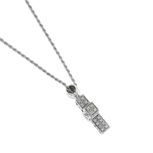 Collier Salvini I Segni - Collier avec pendentif croix en or blanc et diamants 58 Facettes 32812