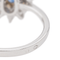 Bague 54 Bague pompadour en or blanc 18 carats saphir et diamants 58 Facettes 3282600CN