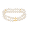 Bracelet Bracelet double rang de perles en or jaune 18 carats 58 Facettes 3282604CN