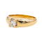 Bague 55 Bague solitaire en or jaune 18 carats et diamant taille brillant 58 Facettes 3288741CN
