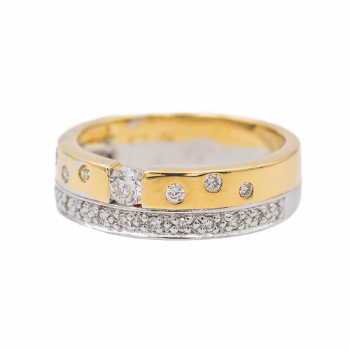 Bague 52 Bague Or jaune, Or blanc Diamant 58 Facettes 3289870CN