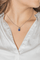 Collier Collier en or blanc 18 carats avec saphir et diamants 58 Facettes 3290287CN
