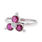 Bague 59 Bague  Or blanc Diamant, Rubis 58 Facettes 3290288CN