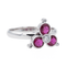 Bague 59 Bague  Or blanc Diamant, Rubis 58 Facettes 3290288CN