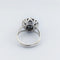Bague 55 Bague double halo en or blanc 18 carats et diamants 58 Facettes 32932