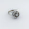 Bague 55 Bague double halo en or blanc 18 carats et diamants 58 Facettes 32932
