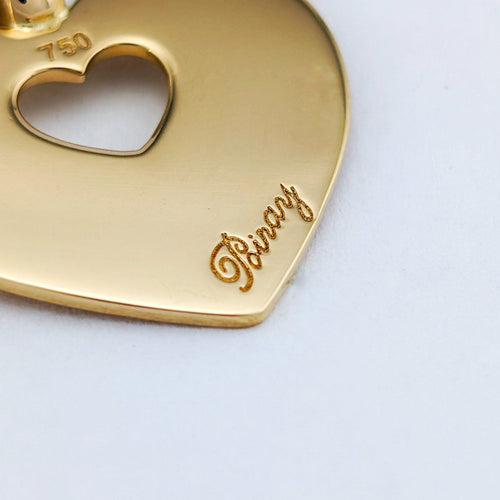 Pendentif Poiray Cœur Secret - Pendentif en or jaune 18 carats 58 Facettes 32933