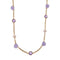 Collier MIMI - Collier en or rose 18 carats avec perles, améthystes et jade lavande 58 Facettes 32958