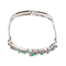 Bracelet Jean Vendôme Bracelet  Or blanc, Platine Saphir, Emeraude, Rubis 58 Facettes 3298646CN