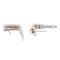 Boucles d'oreilles Guy Laroche - Boucles d’oreilles dormeuses bicolores en or blanc et or rose 58 Facettes 3298906CN