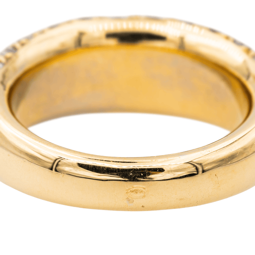 Bague 55 Bague cocktail bandeau en or jaune 18 carats et diamants 58 Facettes 3308096CN