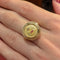 Bague 52 Augis - Bague chevalière « + qu’hier – que demain » en or jaune 18 carats 58 Facettes 33094