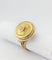 Bague 52 Augis - Bague chevalière « + qu’hier – que demain » en or jaune 18 carats 58 Facettes 33094