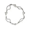 Bracelet Adoro - Bracelet double maille pop-corn en or blanc 18 kt 58 Facettes 33127