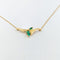 Collier Collier pendentif en or jaune 18 carats et émeraudes 58 Facettes 33142