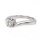 Bague 52 Bague solitaire en or blanc 18 carats avec diamant brillant 0,45 ct 58 Facettes 3319594CN