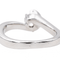 Bague 52 Bague solitaire en or blanc 18 carats avec diamant brillant 0,45 ct 58 Facettes 3319594CN