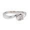 Bague 52 Bague solitaire en or blanc 18 carats avec diamant brillant 0,45 ct 58 Facettes 3319594CN