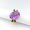 Bague 52.5 Bague en or jaune 18 carats avec améthyste et tsavorites 58 Facettes 33247