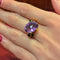 Bague 52.5 Bague en or jaune 18 carats avec améthyste et tsavorites 58 Facettes 33247