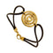 Bracelet Bulgari Astrale - Bracelet en or jaune 18 ct à double cordon noir 58 Facettes 33254