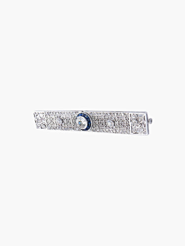 Broche Broche Barrette Art Déco Diamants Saphirs 58 Facettes DV0032-34