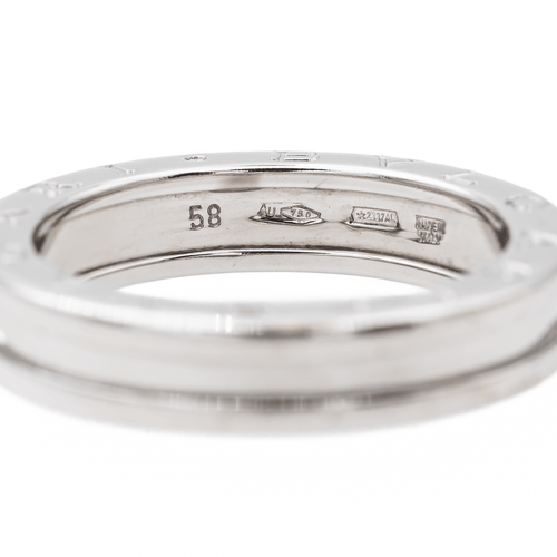 Bague 58 Bulgari Bague B.Zéro1 Or blanc 58 Facettes 3334340CN