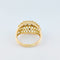 Bague 62 Bague dôme en or jaune 18 carats et diamants 58 Facettes 33373