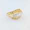 Bague 62 Bague dôme en or jaune 18 carats et diamants 58 Facettes 33373
