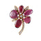 Broche Broche Fleur Grenats & Diamants, Or Jaune 58 Facettes DV0032-38