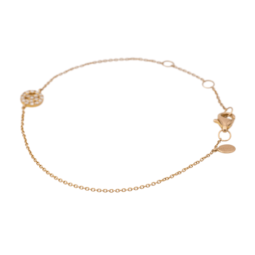 Bracelet Djula Peace & Love - Bracelet en or rose 18 carats et diamants 58 Facettes 3350484CN