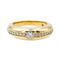 Bague 57 Bague en or jaune 18 carats sertie de 17 diamants 58 Facettes 3350980CN