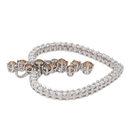 Pendentif Pendentif cœur en or blanc 18 carats et diamants 58 Facettes 3351134CN